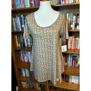 Green and gold fit and flare tunic style too